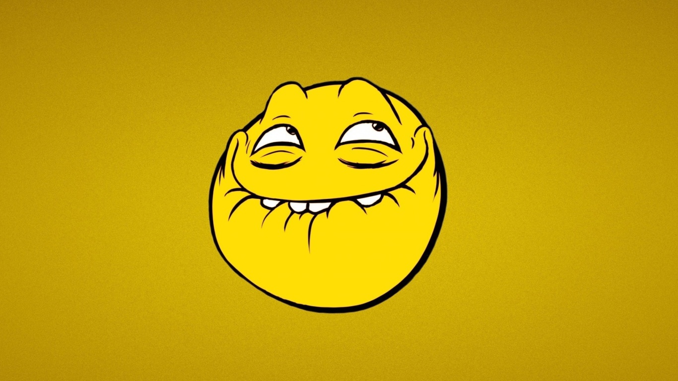 Das Memes Smile Wallpaper 1366x768