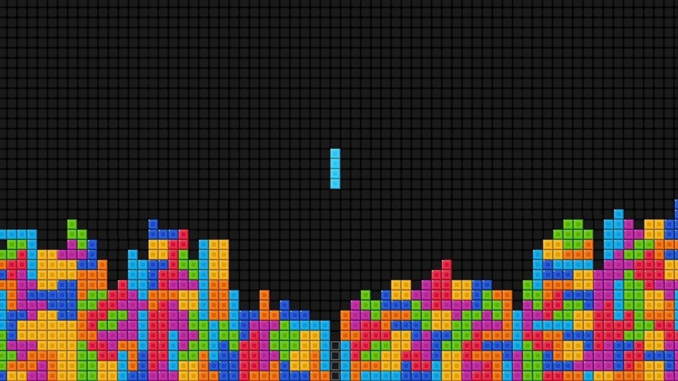 Fondo de pantalla Tetris 1366x768