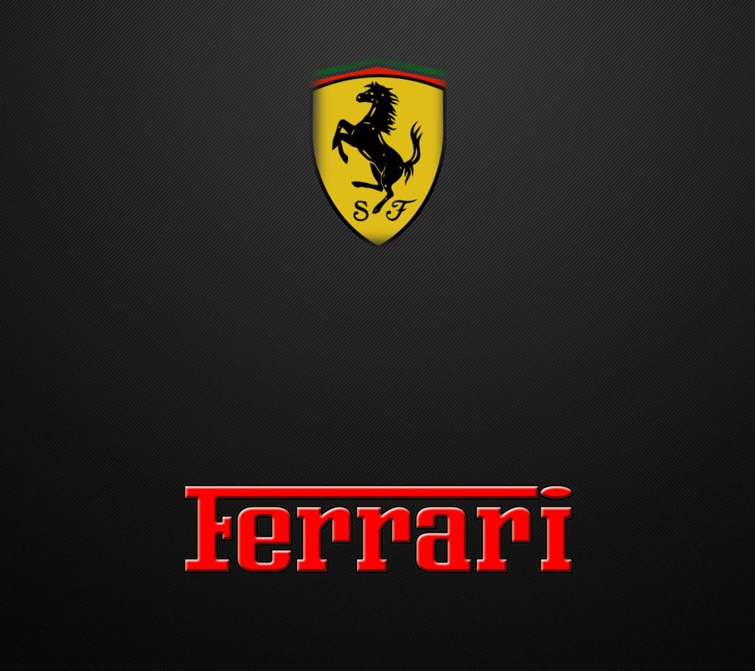 Fondo de pantalla Ferrari Emblem 1080x960