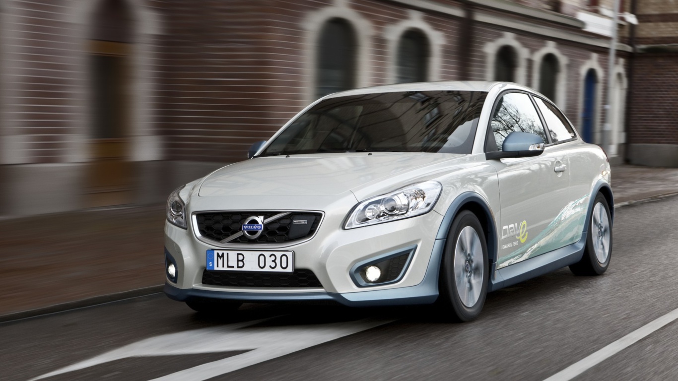 Screenshot №1 pro téma Volvo C30 Electric Car 1366x768