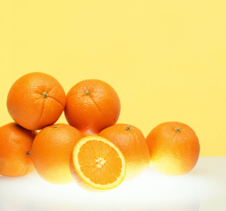 Kostenloses Fresh Oranges Wallpaper für 128x128