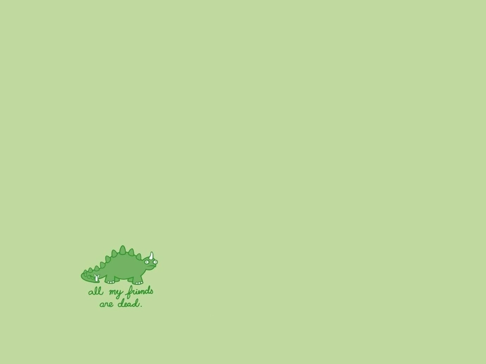 Poor Dinosaur wallpaper 1600x1200