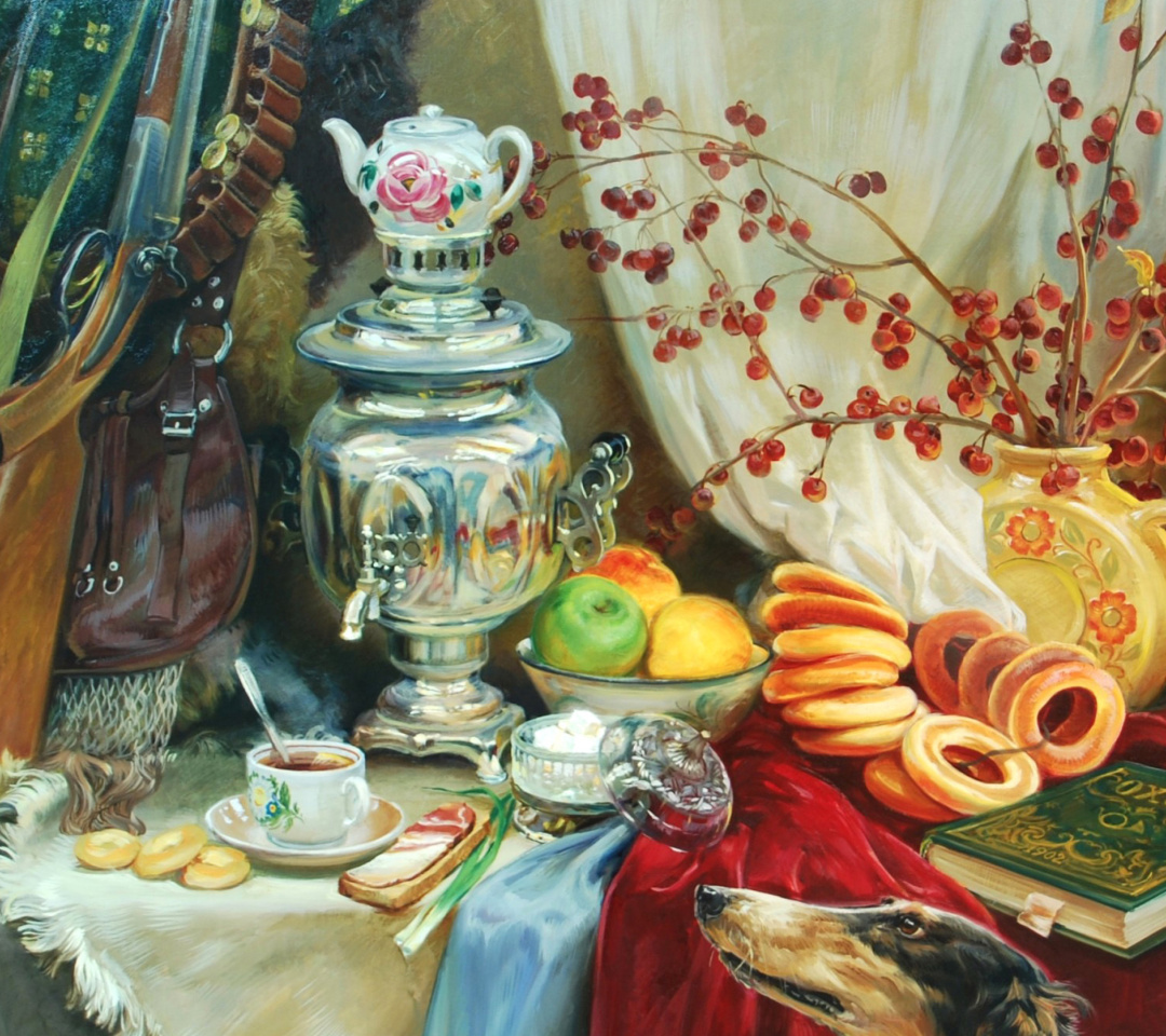 Fondo de pantalla Painting, Still Life 1080x960