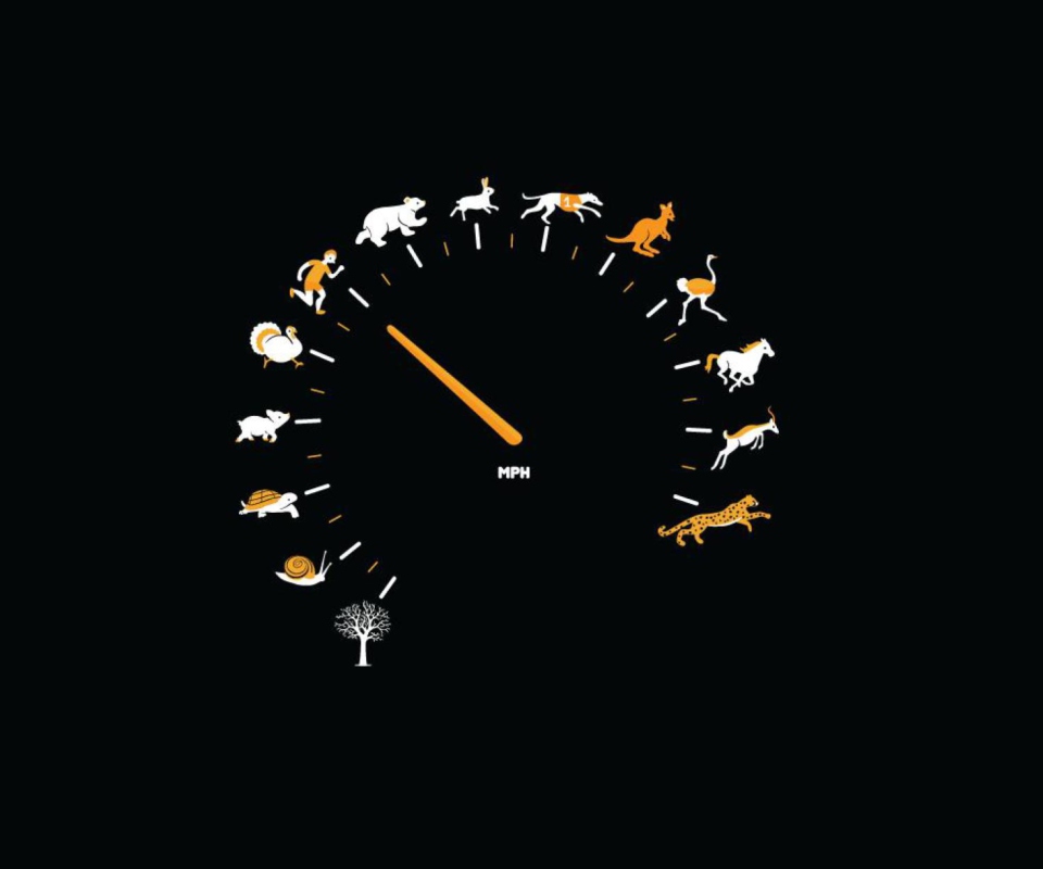 Das Funny Speedometer Mph Wallpaper 960x800