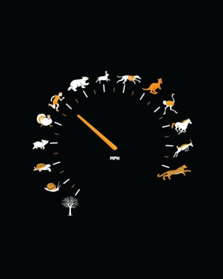 Funny Speedometer Mph - Obrázkek zdarma pro Nokia Asha 306