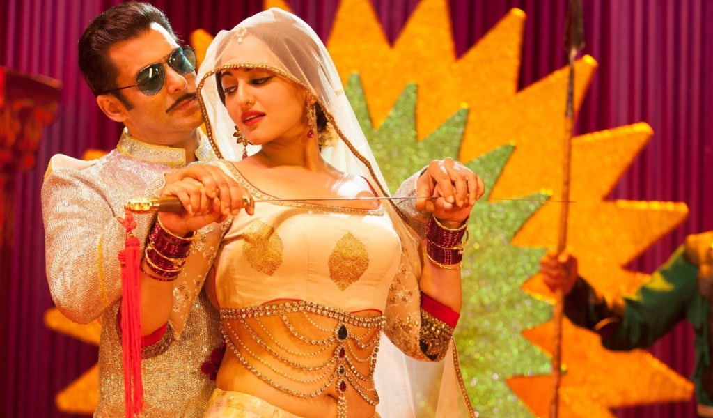 Das Salman Sonakshi Sinha In Dabangg Wallpaper 1024x600