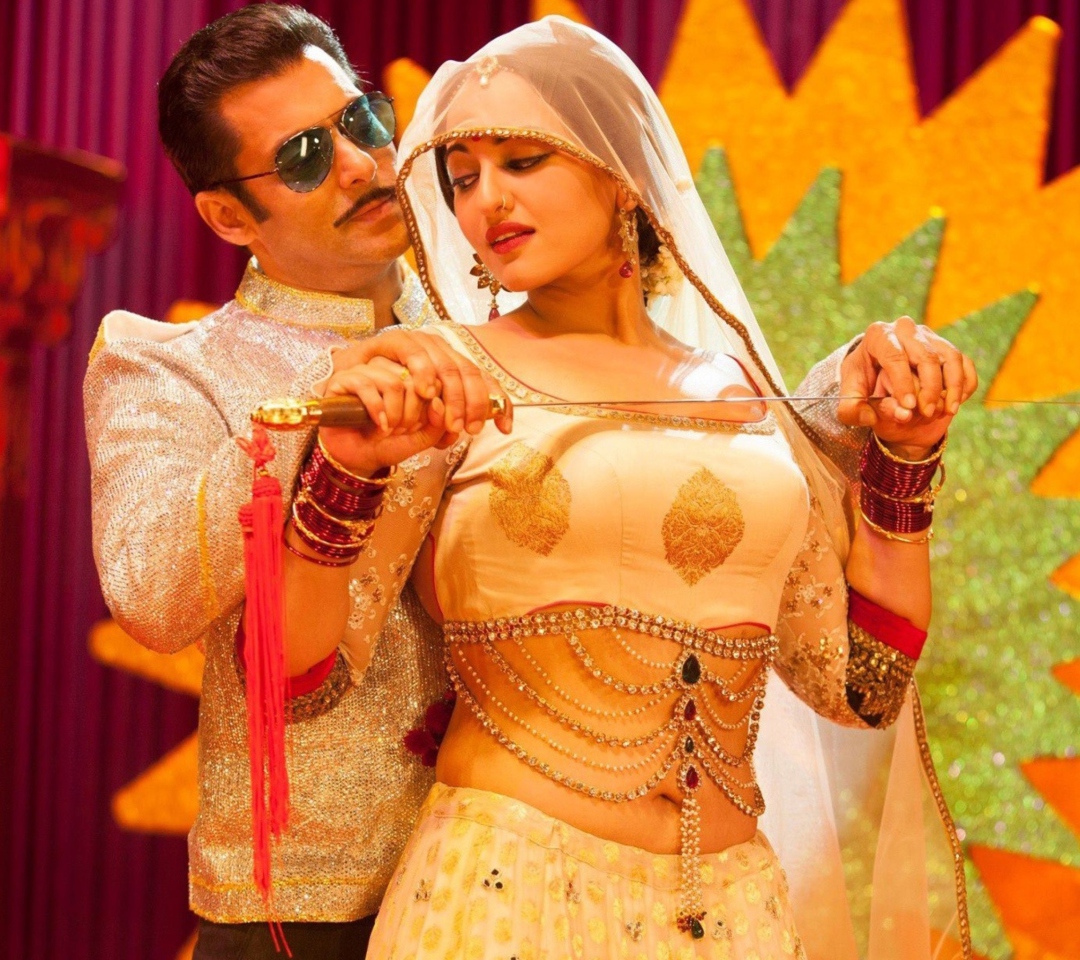 Fondo de pantalla Salman Sonakshi Sinha In Dabangg 1080x960