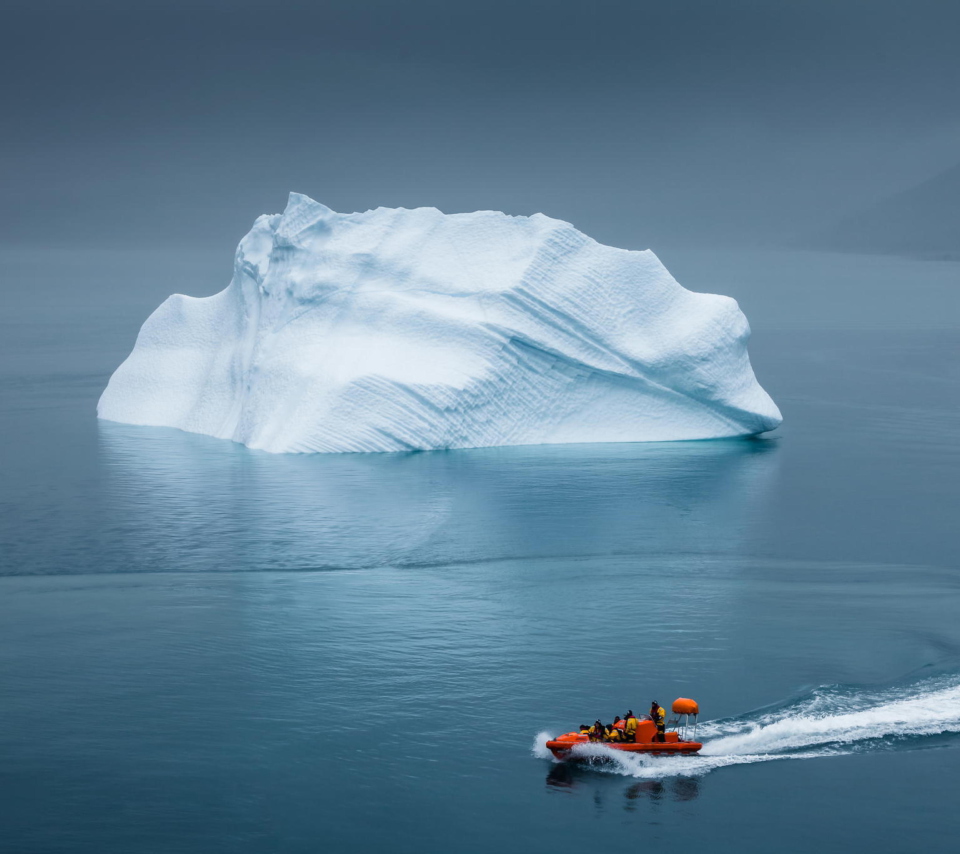 Greenland Iceberg Lifeboat wallpaper 960x854