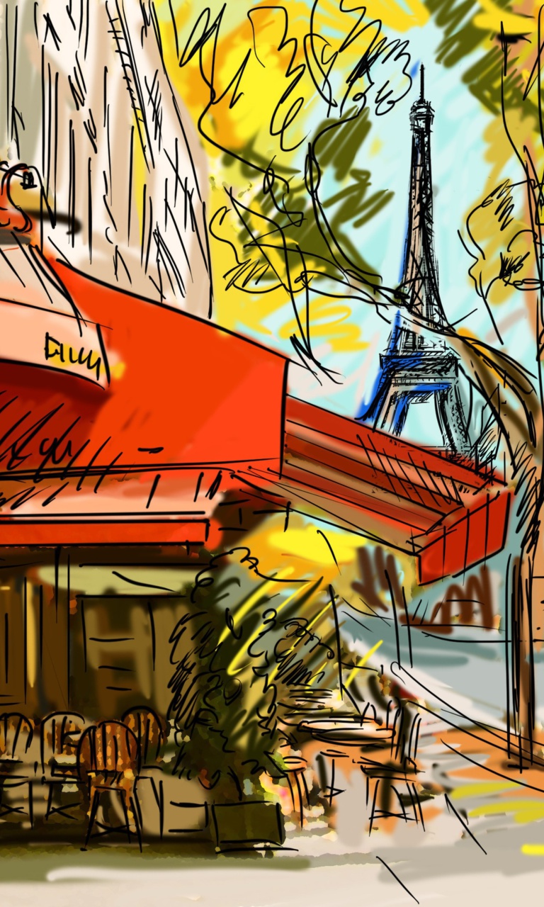 Paris Street Scene screenshot #1 768x1280