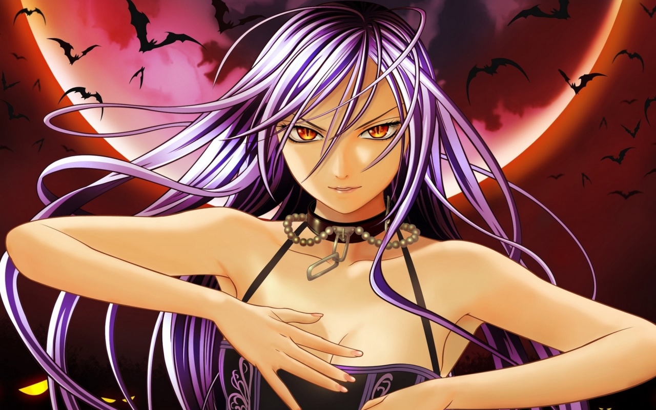 Обои Rosario plus Vampire 1280x800