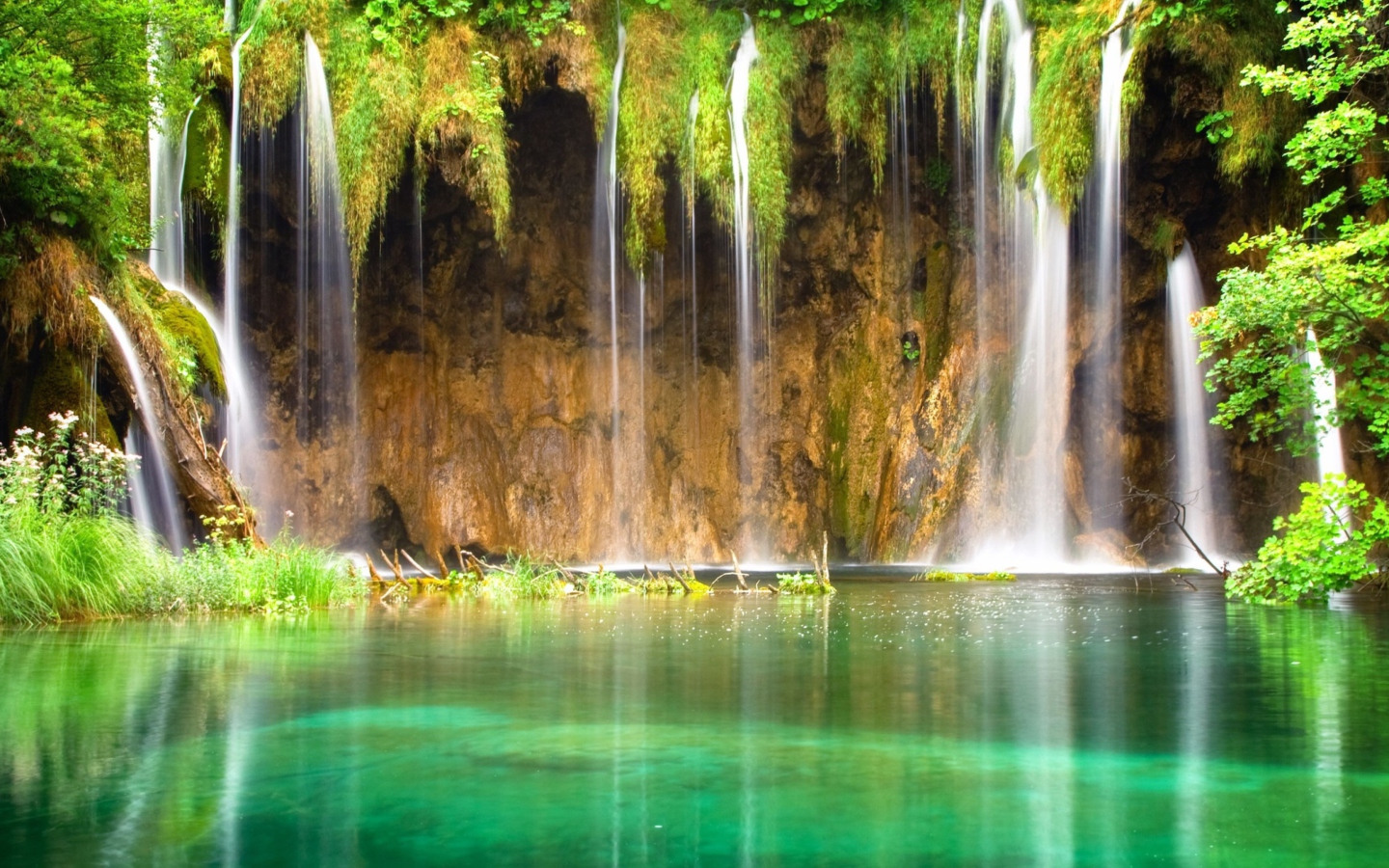 Das Jungle Waterfall Wallpaper 1440x900