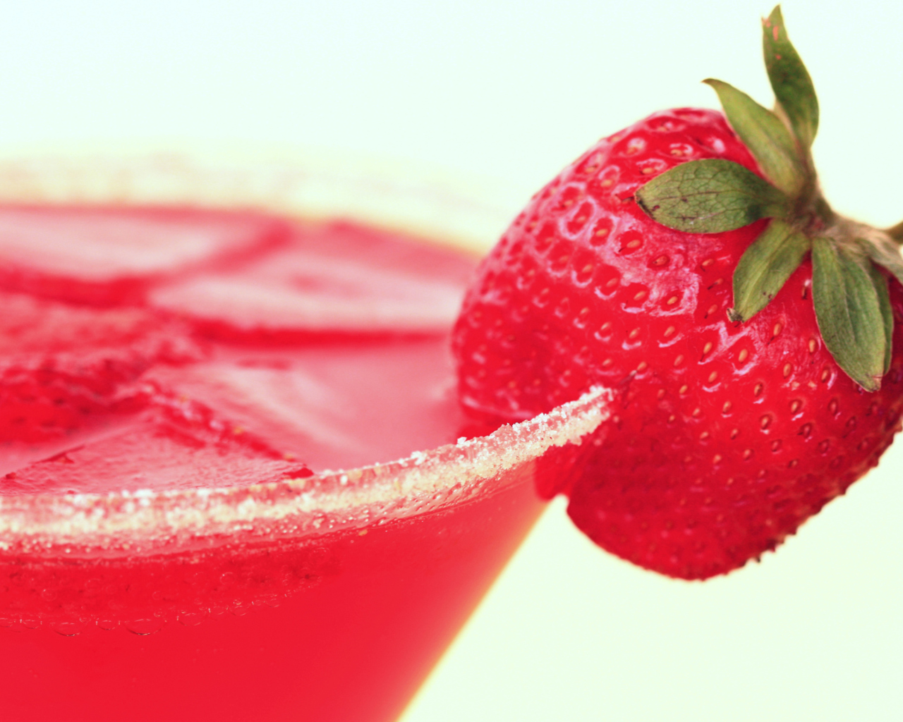 Fondo de pantalla Strawberry Cocktail 1280x1024