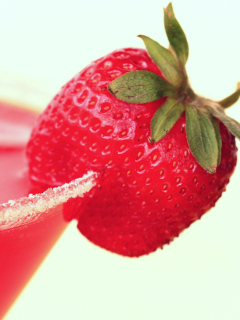 Screenshot №1 pro téma Strawberry Cocktail 240x320