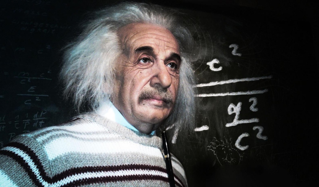 Albert Einstein wallpaper 1024x600