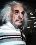 Fondo de pantalla Albert Einstein 128x160