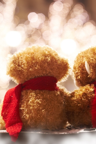 Screenshot №1 pro téma Christmas Teddy 320x480