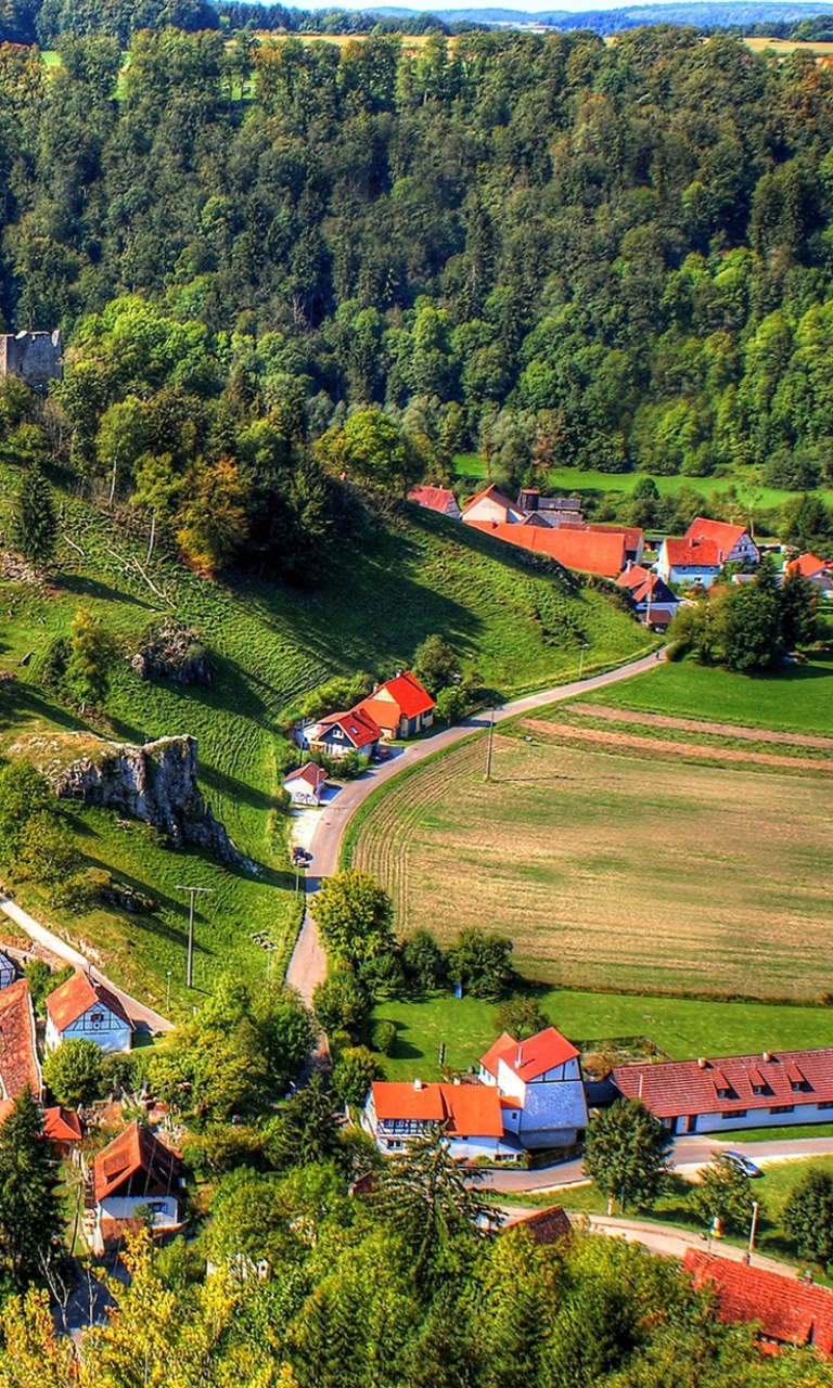 Village in Denmark wallpaper 768x1280