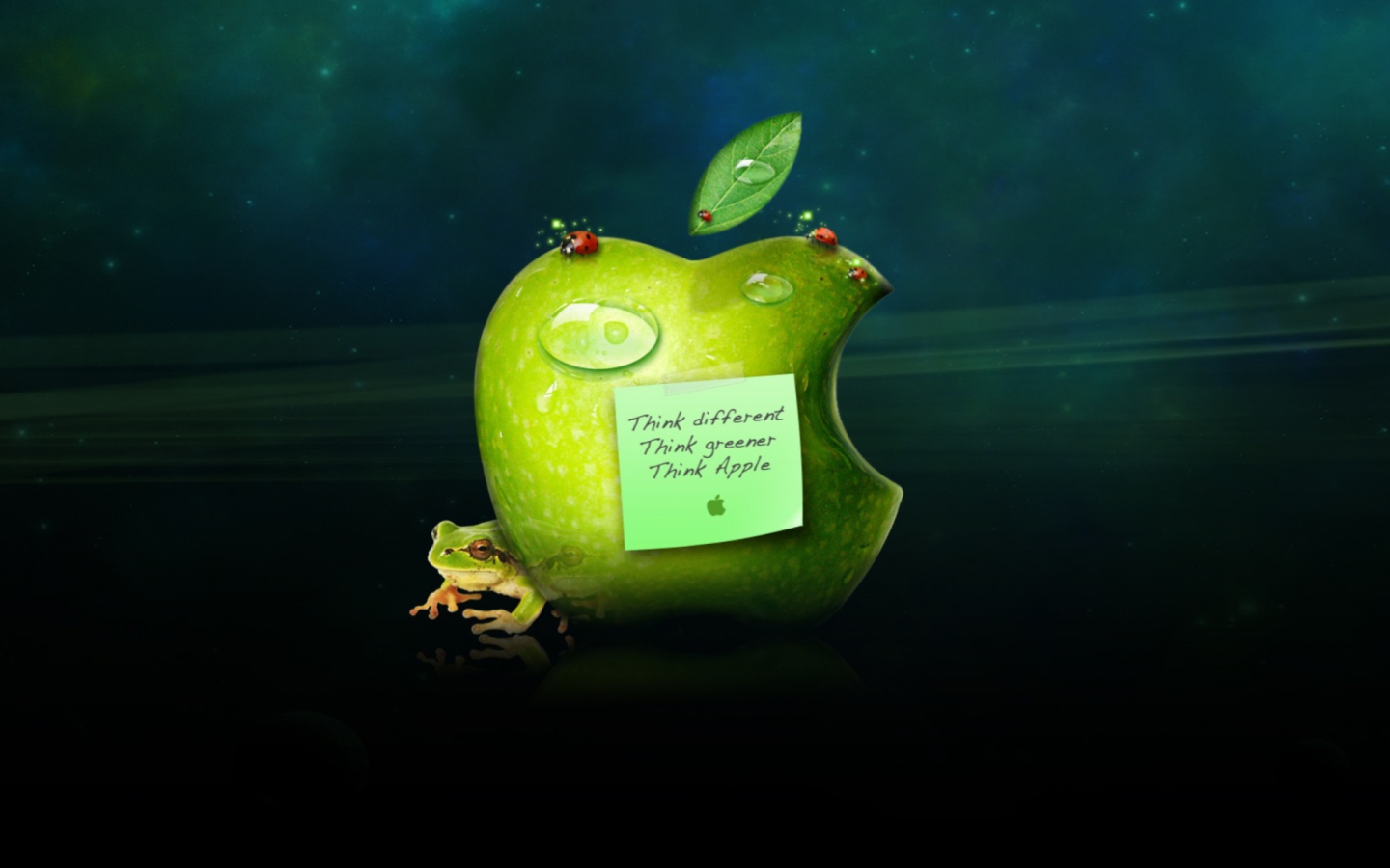 Screenshot №1 pro téma Funny Apple Logo 1440x900