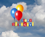 Happy Birthday Balloons wallpaper 176x144
