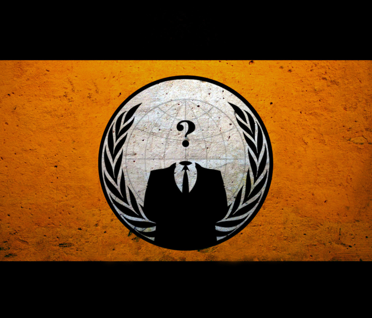 Das Anonymous Hacktivist Wallpaper 1200x1024