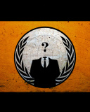 Das Anonymous Hacktivist Wallpaper 128x160