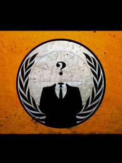 Das Anonymous Hacktivist Wallpaper 240x320