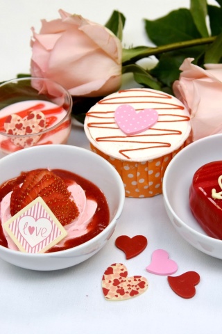 Screenshot №1 pro téma Dessert for My Love 320x480