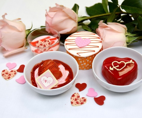 Screenshot №1 pro téma Dessert for My Love 480x400