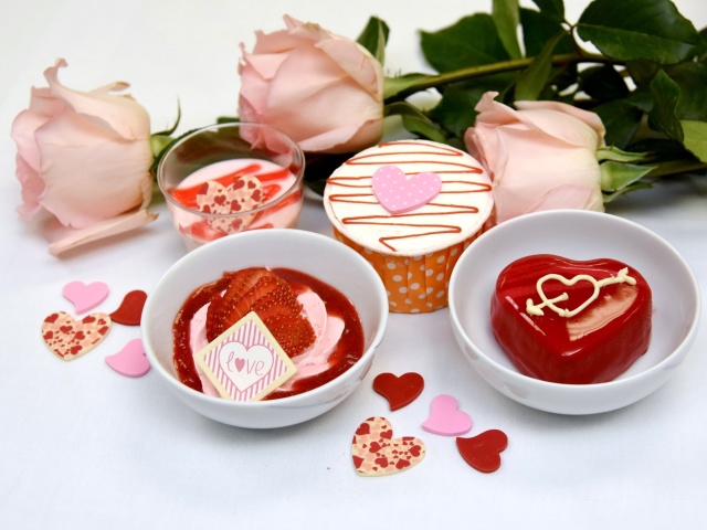 Обои Dessert for My Love 640x480