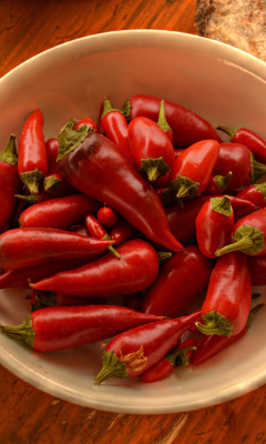 Vegetable Hot Pepper Naga Viper wallpaper 240x400