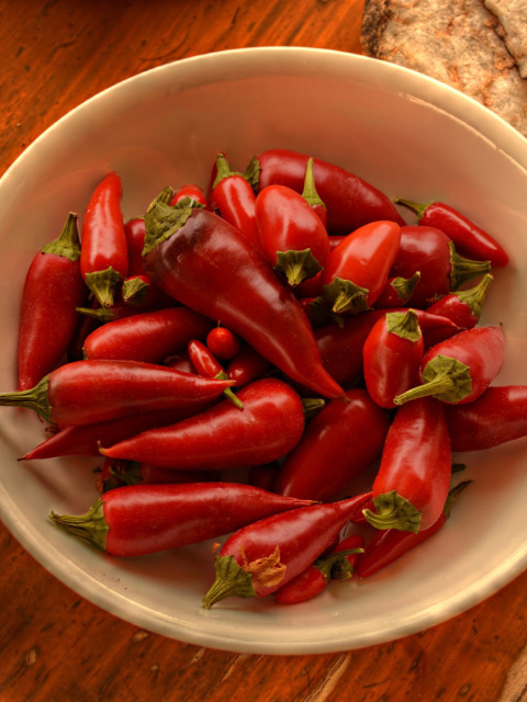 Screenshot №1 pro téma Vegetable Hot Pepper Naga Viper 480x640