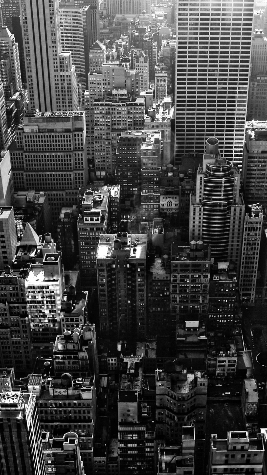 New York City Black And White Skyscrapers screenshot #1 1080x1920