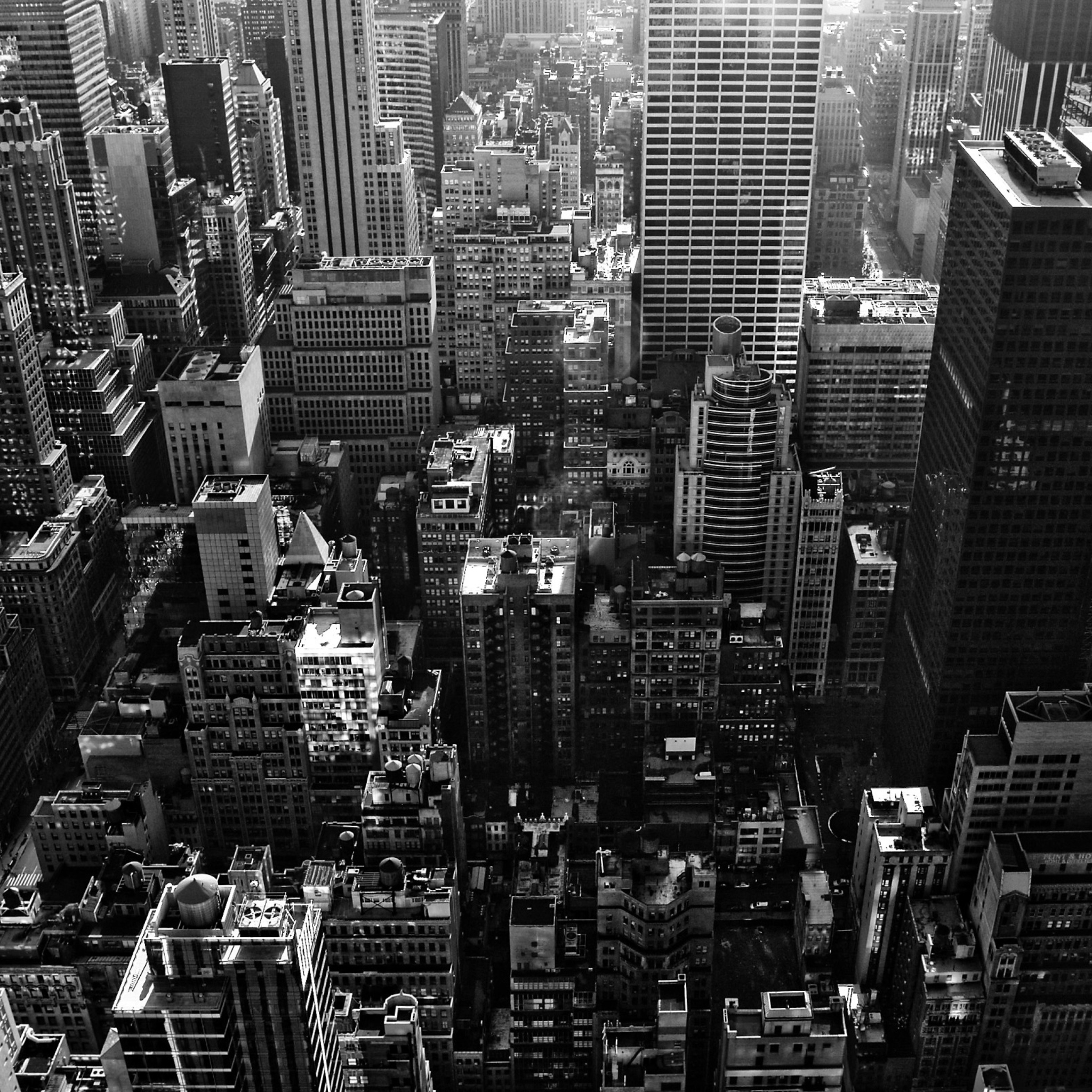 New York City Black And White Skyscrapers screenshot #1 2048x2048
