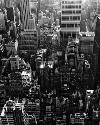 New York City Black And White Skyscrapers - Obrázkek zdarma pro Nokia C2-01