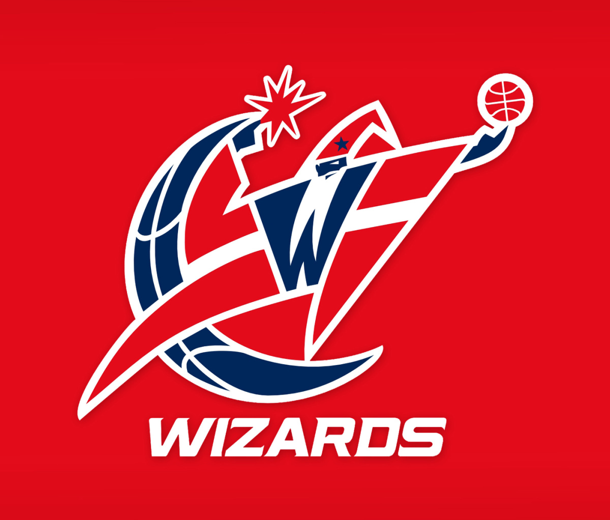 Das Washington Wizards Red Logo Wallpaper 1200x1024