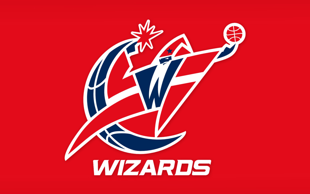 Das Washington Wizards Red Logo Wallpaper 1280x800