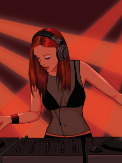 Screenshot №1 pro téma Female Dj 240x320