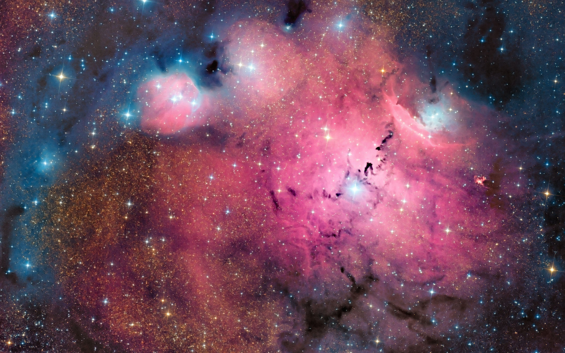 Sfondi Pink Space Dust 1920x1200