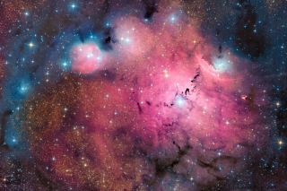 Free Pink Space Dust Picture for Android, iPhone and iPad