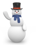 Screenshot №1 pro téma Sweet Snowman 128x160