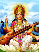 Das Saraswati Mantra Wallpaper 132x176