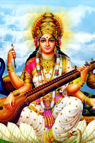 Sfondi Saraswati Mantra 320x480