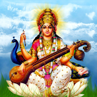 Saraswati Mantra - Obrázkek zdarma pro 1024x1024