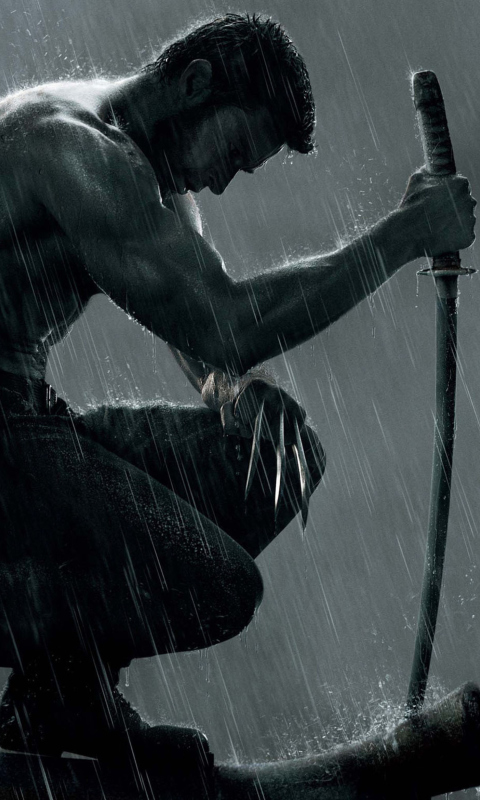 Fondo de pantalla The Wolverine Movie 2013 480x800