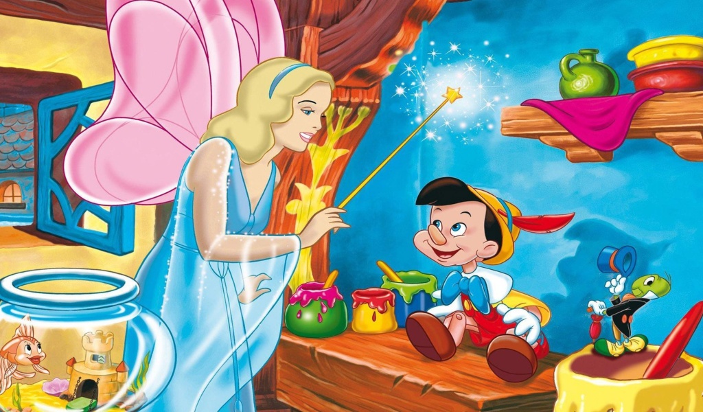 Fondo de pantalla Pinocchio 1024x600