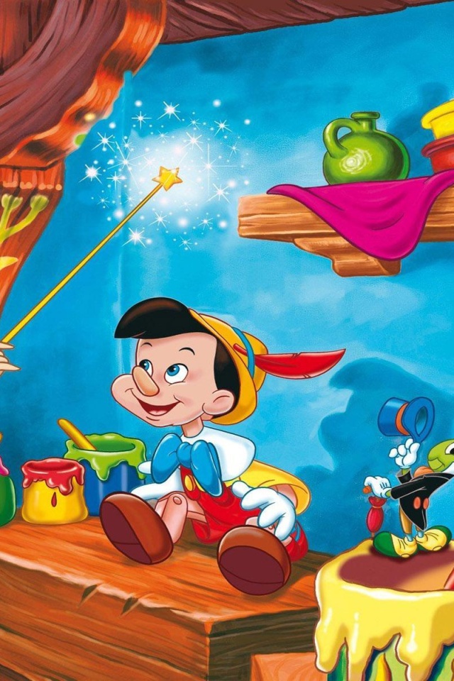 Pinocchio wallpaper 640x960