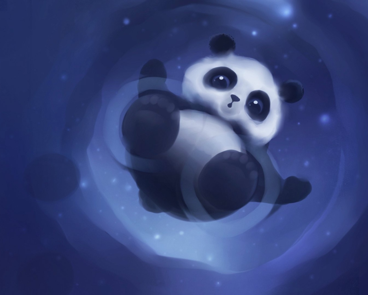 Screenshot №1 pro téma Cute Panda 1280x1024