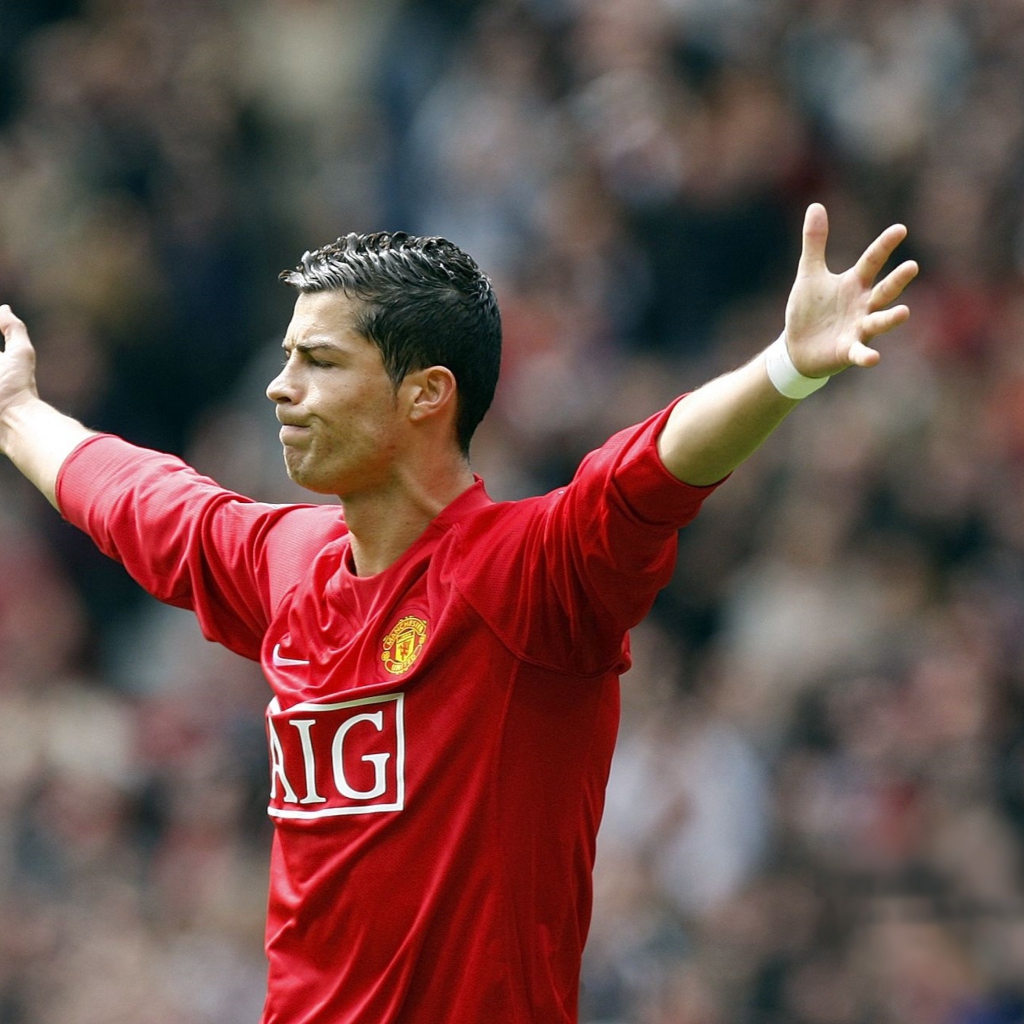 Fondo de pantalla Cristiano Ronaldo, Manchester United 1024x1024