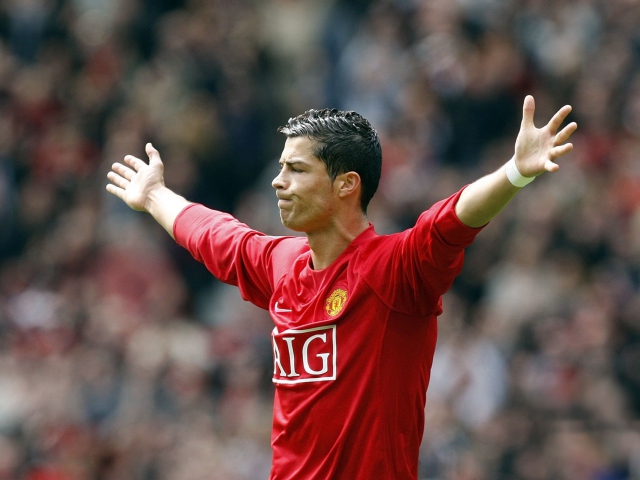 Sfondi Cristiano Ronaldo, Manchester United 640x480