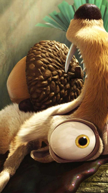 Sfondi Scrat from Ice Age Dawn Of The Dinosaurs 360x640